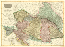 Austria and Hungary Map By John Pinkerton