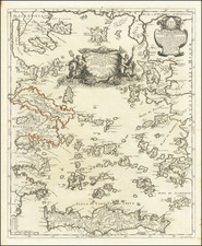 Greece Map By Giacomo Giovanni Rossi - Giacomo Cantelli da Vignola