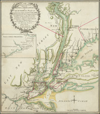 New York City, New York State and American Revolution Map By Sayer & Bennett