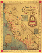 Pictorial Maps and California Map By Garner Parker Dicus