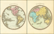 World, Eastern Hemisphere and Western Hemisphere Map By Anthony Finley