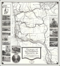 Oregon, Washington and Pictorial Maps Map By Ed Kendall