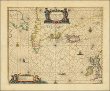 Atlantic Ocean, Iceland and Eastern Canada Map By Jan Jansson