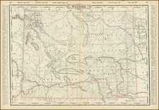 Wyoming Map By George F. Cram