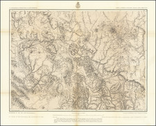 Arizona Map By George M. Wheeler