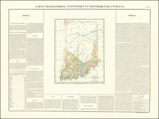 Indiana Map By Jean Alexandre Buchon