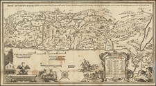 Holy Land Map By Abraham Bar Yaaqov