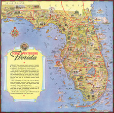 Florida and Pictorial Maps Map By George  Way