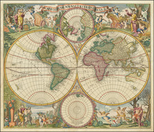 World Map By Gerard & Leonard Valk