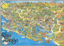 Pictorial Maps and San Diego Map By Kim Forrest