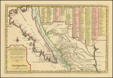 Baja California, California and California as an Island Map By Nicolas de Fer