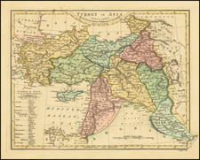 Middle East and Turkey & Asia Minor Map By Robert Wilkinson