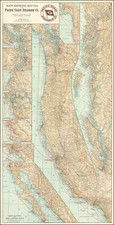 Oregon, Washington, Alaska, Baja California, California and British Columbia Map By Pacific Coast Steamship Co.