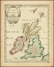 British Isles Map By Nicolas Sanson