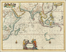 Indian Ocean, China, Japan, Korea, India, Southeast Asia, Philippines, Other Islands, Central Asia & Caucasus, Middle East, West Africa and Australia Map By Jan Jansson