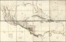 Southeast, Southwest, Mexico and Caribbean Map By Aaron Arrowsmith