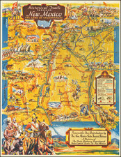 New Mexico and Pictorial Maps Map By Wilfred Stedman