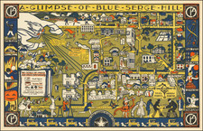 Texas and Pictorial Maps Map By Coreen Mary Spellman