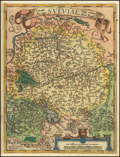 Süddeutschland Map By Abraham Ortelius