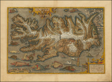 Iceland Map By Abraham Ortelius