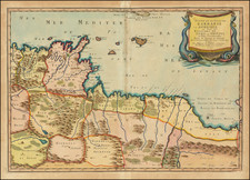 Partie de la Coste de Barbarie en Africque ou sont les Royaumes de Tunis, et Tripoli. . . 1655
