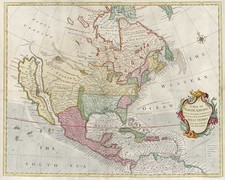 North America and California Map By Richard William Seale