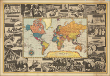 World, Pictorial Maps and World War II Map By Acme Newspictures, Inc.