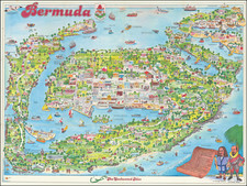 Bermuda and Pictorial Maps Map By Bing Chapelle