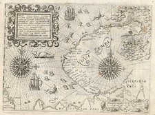 World, Polar Maps, Europe, Russia and Scandinavia Map By Theodor De Bry