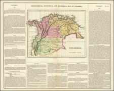 Colombia and Venezuela Map By Henry Charles Carey  &  Isaac Lea