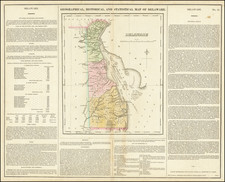 Delaware Map By Henry Charles Carey  &  Isaac Lea
