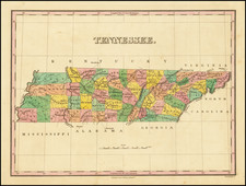 Tennessee Map By Anthony Finley