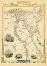 Egypt Map By John Tallis