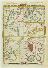 New England, New York City, New York State, Mid-Atlantic, New Jersey, Pennsylvania, Southeast, South Carolina, North America, Cuba and Boston Map By Thomas Conder