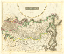 Russia, Central Asia & Caucasus and Russia in Asia Map By John Thomson