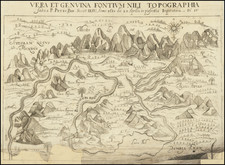 Egypt and North Africa Map By Athanasius Kircher