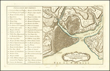 Turkey and Turkey & Asia Minor Map By Jacques Nicolas Bellin