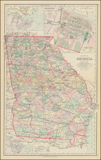 Georgia Map By Frank A. Gray