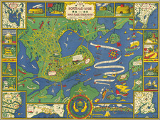 Maine and Pictorial Maps Map By Katherine Dudley