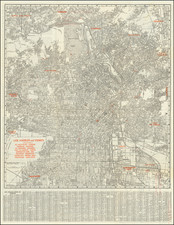 Los Angeles Map By The Clason Map Company