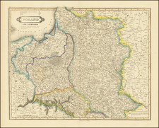 Poland, Russia and Baltic Countries Map By Daniel Lizars