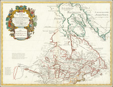 Midwest, Plains, Rocky Mountains and Canada Map By Guillaume De L'Isle