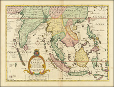 China, India, Southeast Asia and Philippines Map By Edward Wells