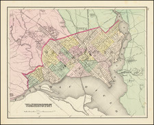 Washington, D.C. Map By O.W. Gray