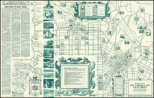 Pictorial Maps and Los Angeles Map By The All-Year Club of Southern California