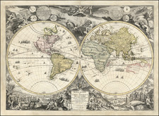 World and California as an Island Map By Nicolas de Fer