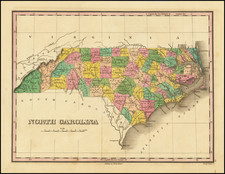 North Carolina Map By Anthony Finley