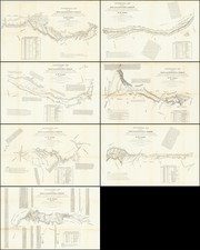 Topographical Map of the Road From Missouri To Oregon  Commencing at the Mouth of the Kansas in the Missouri River and Ending at the Mouth of the Wallah Wallah in the Columbia (In VII Section) By John Charles Fremont / Charles Preuss