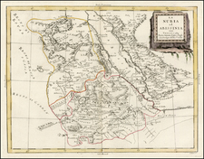 Asia, Middle East, Africa, North Africa and East Africa Map By Antonio Zatta