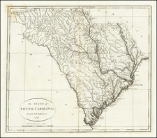 South Carolina Map By John Reid